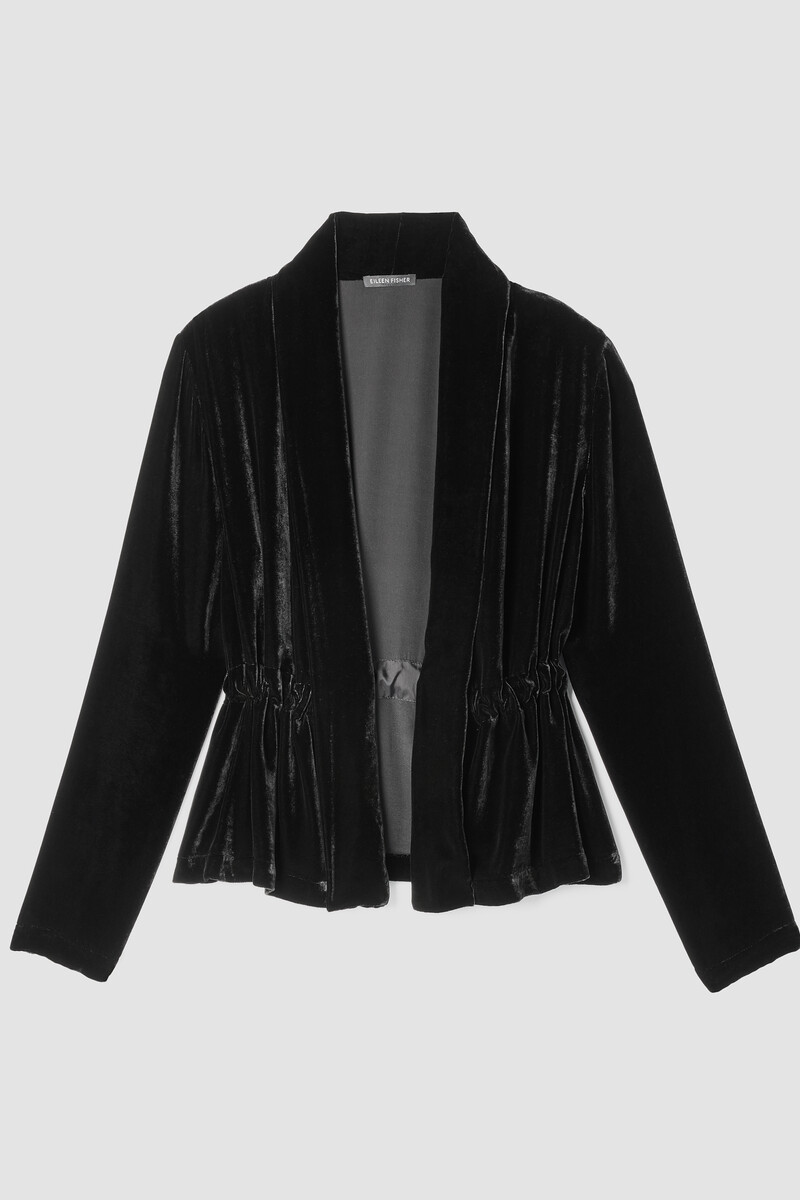 Velvet High Collar Jacket Velvet High Collar Jacket