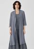 Sheer Silk Georgette High Collar Jacket