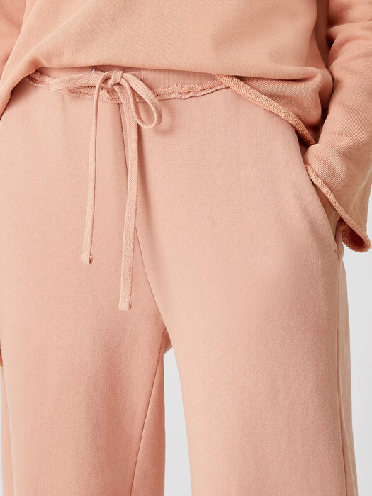 Organic Cotton French Terry Wide-Leg Pant