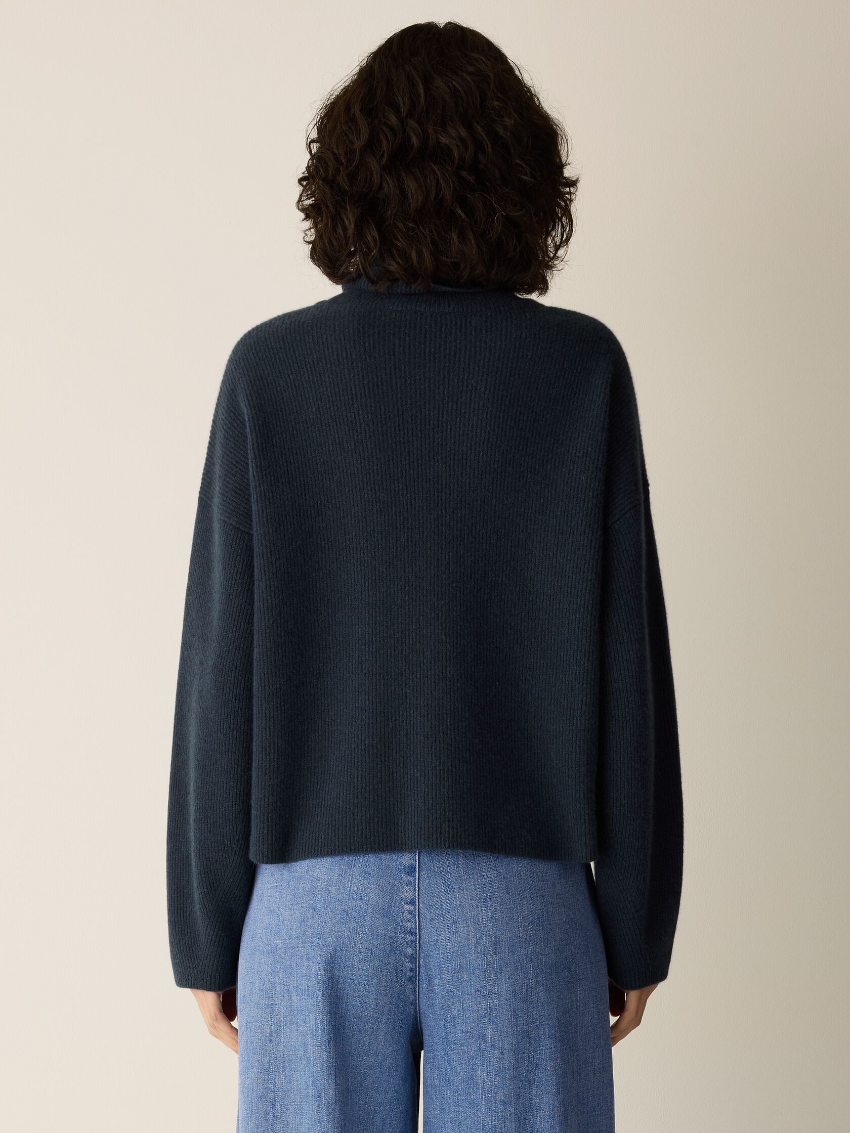 Italian Cashmere Turtleneck Top
