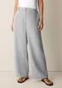 Striped Linen Sheen Full-Length Trouser