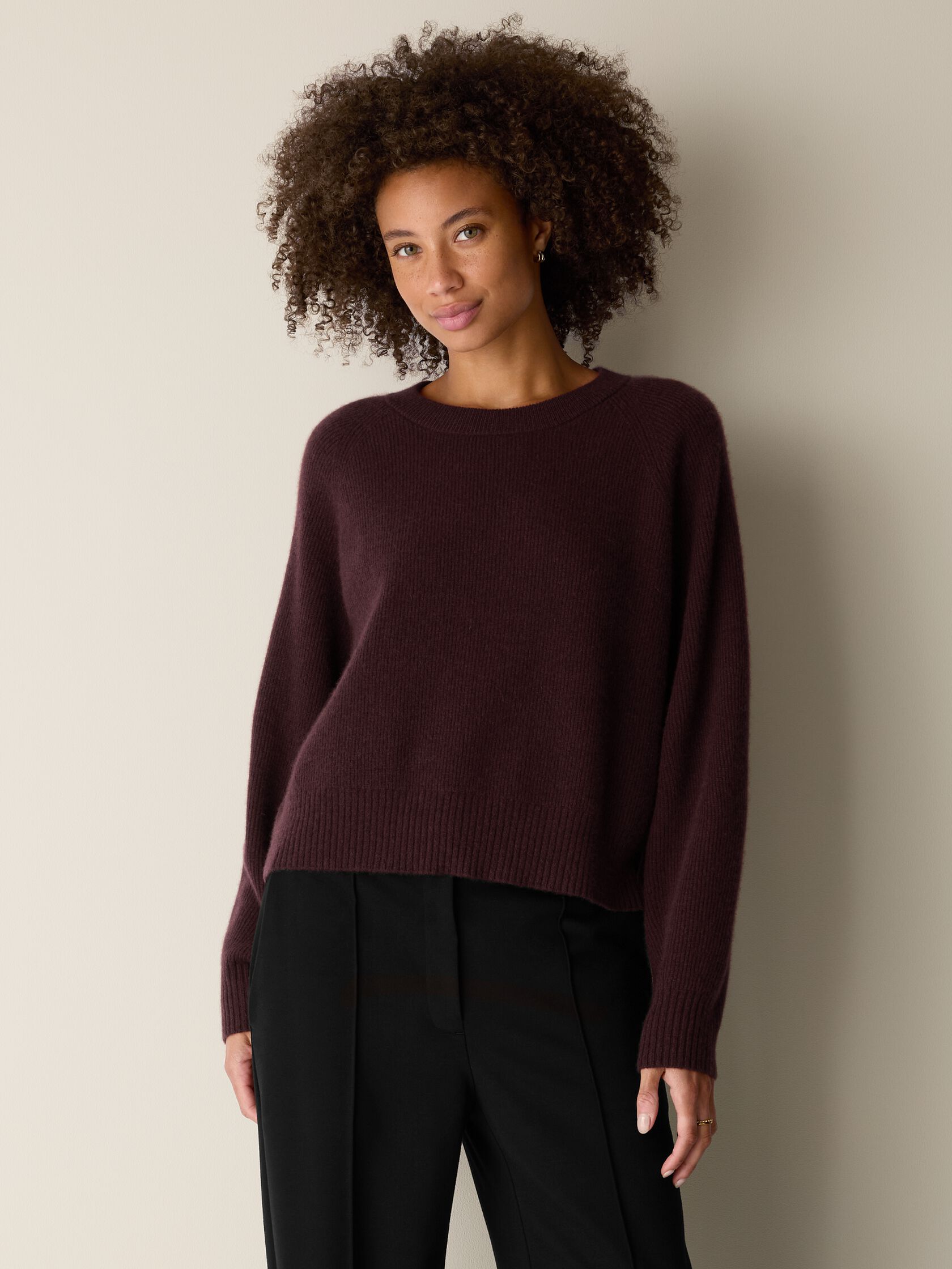 Italian Cashmere Crew Neck Top