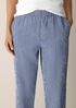 Organic Cotton Pucker Check Tapered Pant