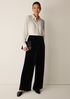 Velvet Wide-Leg Pant