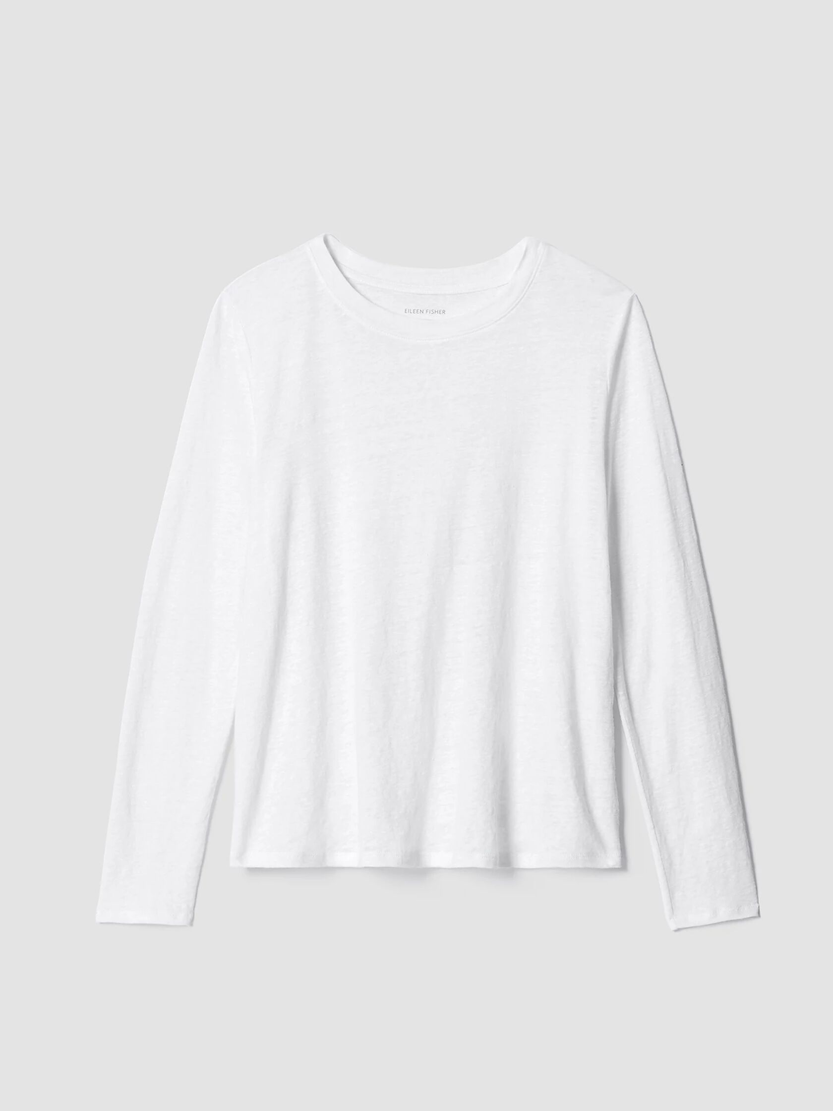 Organic Linen Jersey Crew Neck Top