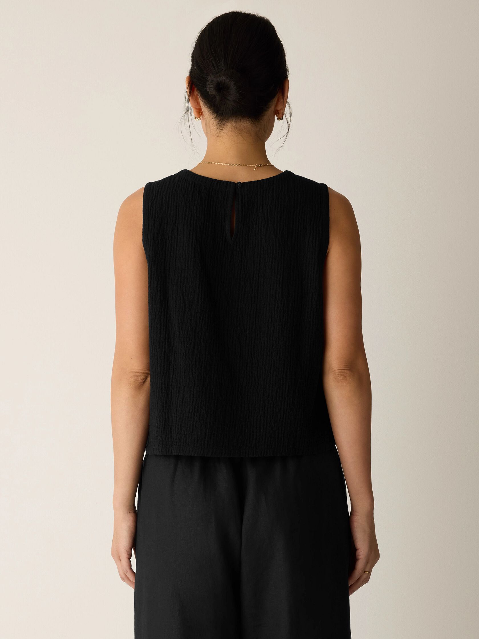 Organic Cotton Doubleweave Round Neck Tank