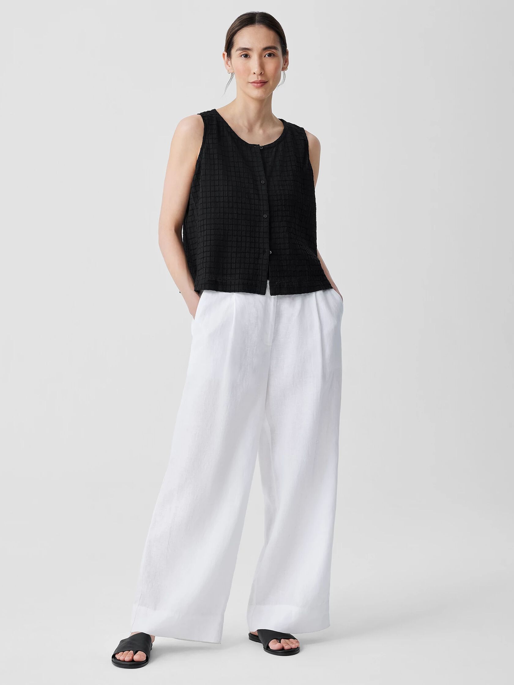 Organic Cotton Voile Box Vest