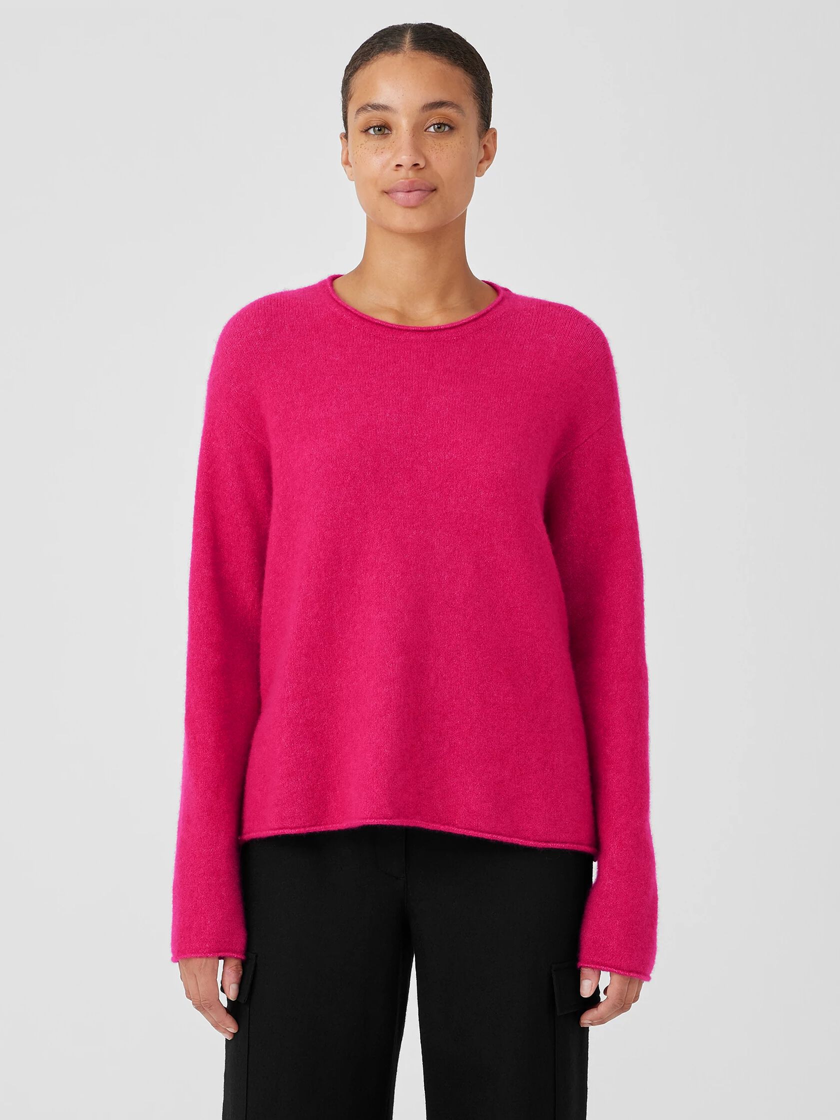 Cashmere Silk Bliss Crew Neck Top