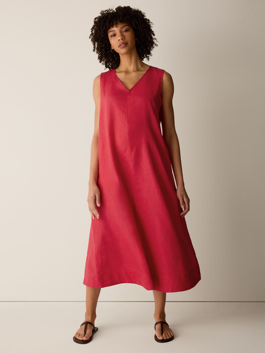 Organic Linen Easy Dress | EILEEN FISHER Organic Linen Easy Dress | EILEEN FISHER