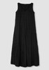 Crushed Silk V-Neck Dress