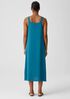Silk Georgette Crepe Square Neck Dress