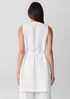 Organic Linen Round Neck Long Vest