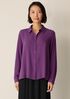 Silk Georgette Crepe Classic Collar Shirt