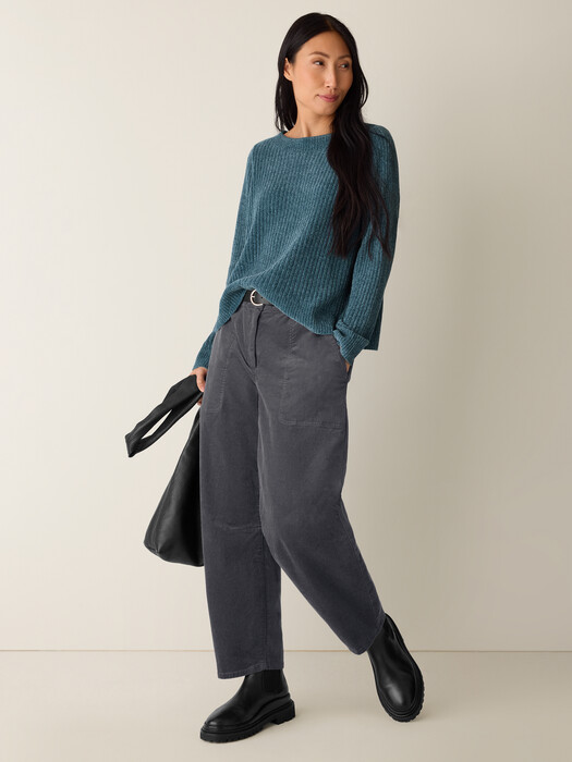 Chenille Blend Crew Neck Top