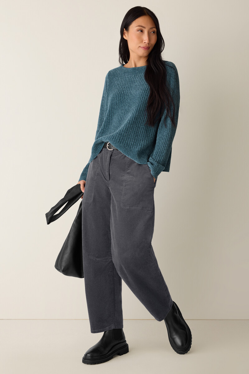 Chenille Blend Crew Neck Top Chenille Blend Crew Neck Top