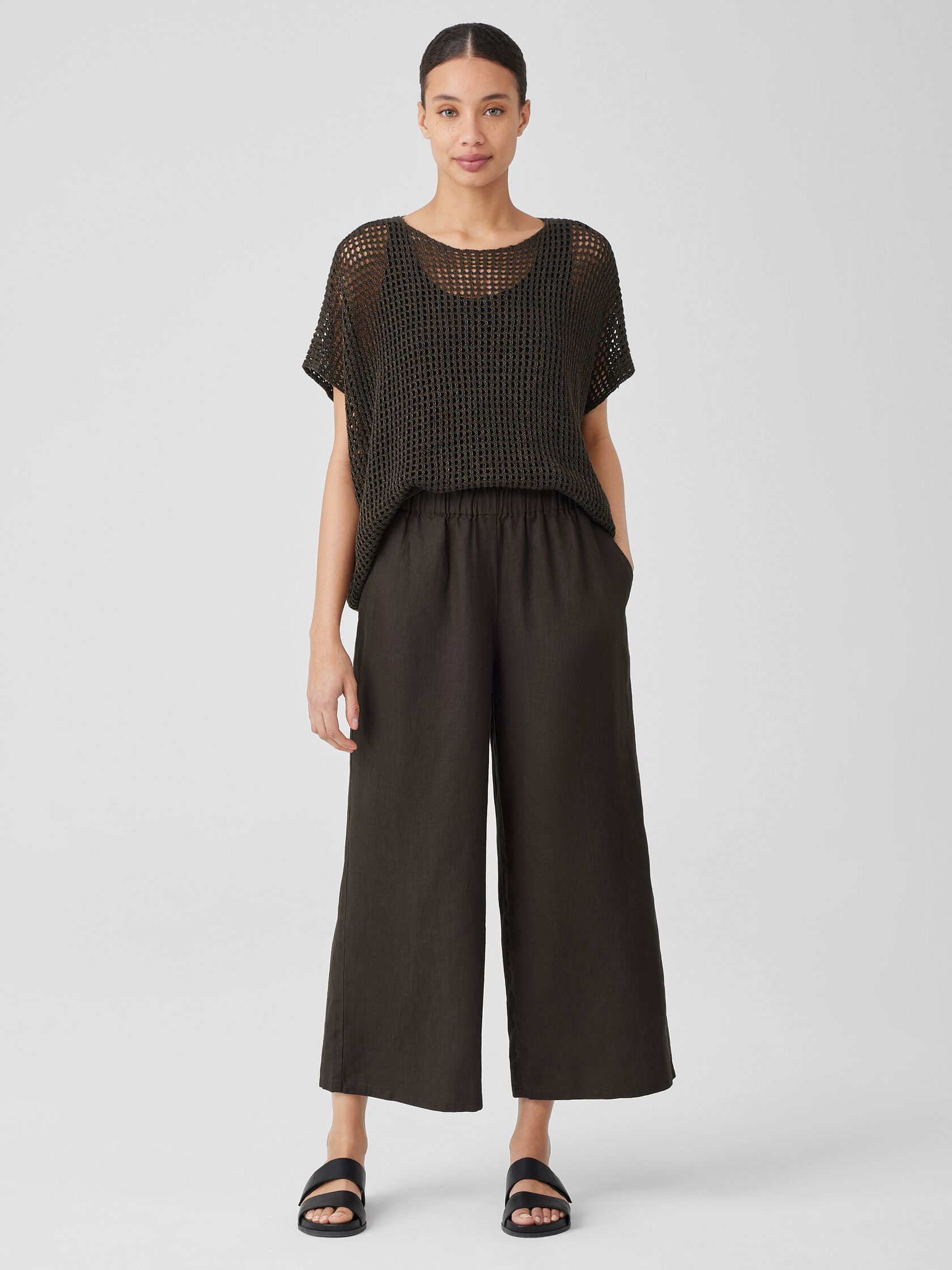 Organic Linen Wide-Leg Pant