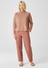 Organic Cotton Linen Slub Funnel Neck Top