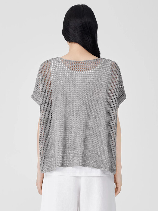 Organic Linen Délavé Bateau Neck Top