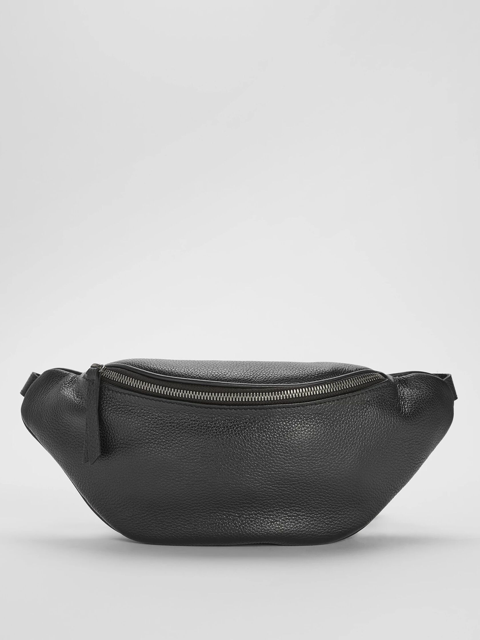 Textured Italian Leather Belt Bag