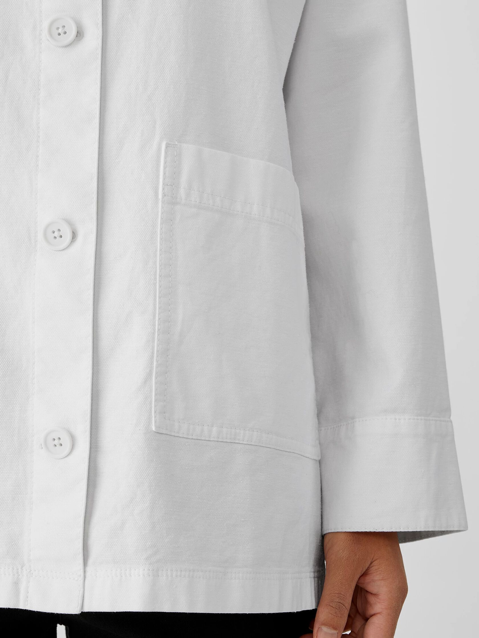 Organic Cotton Hemp Stand Collar Jacket