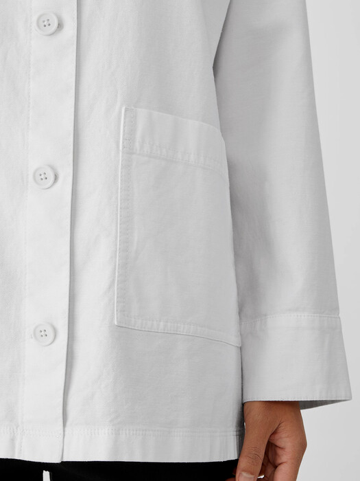 Cotton Hemp Stand Collar Jacket