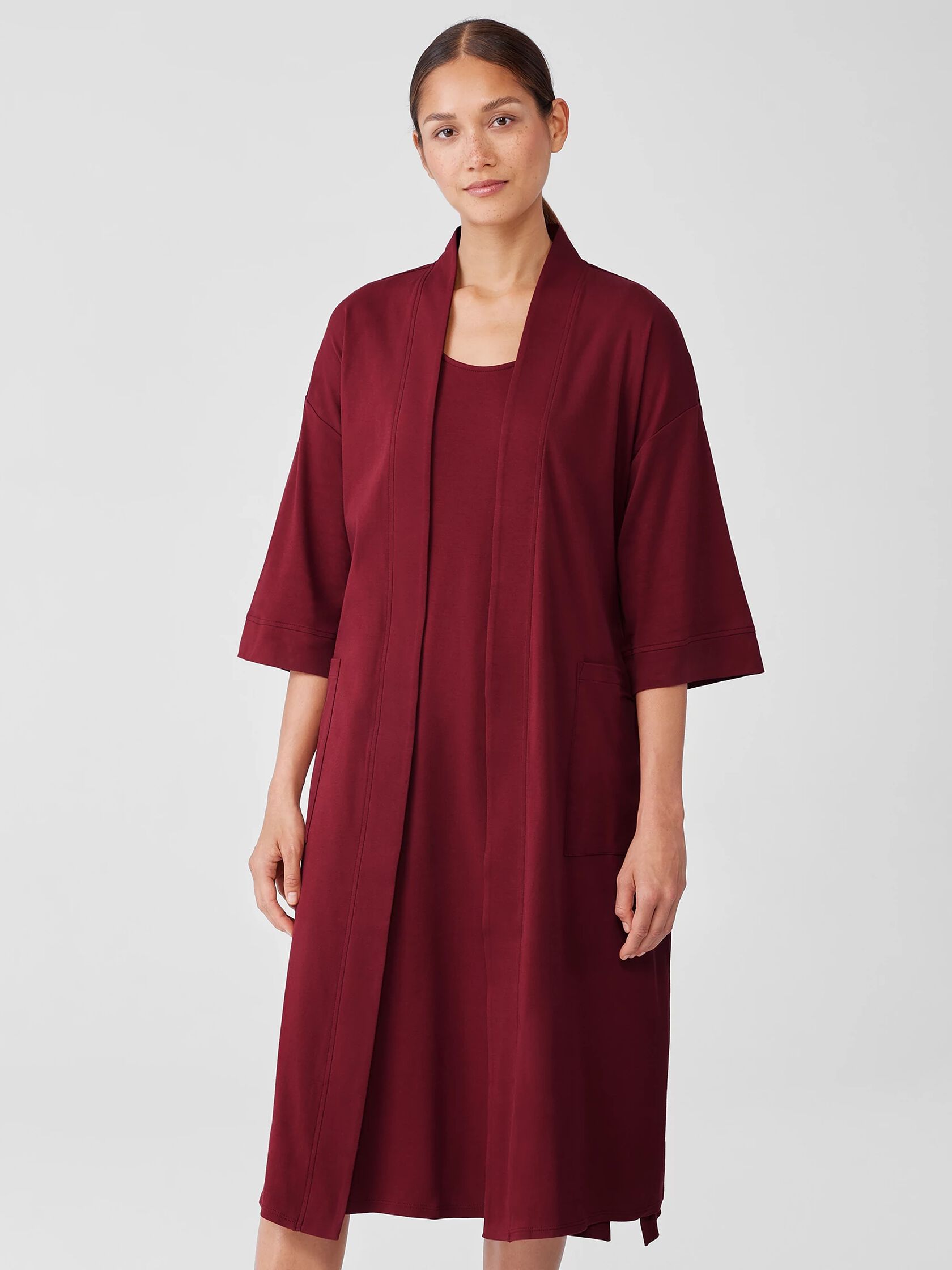 Cozy Organic Cotton Interlock Robe