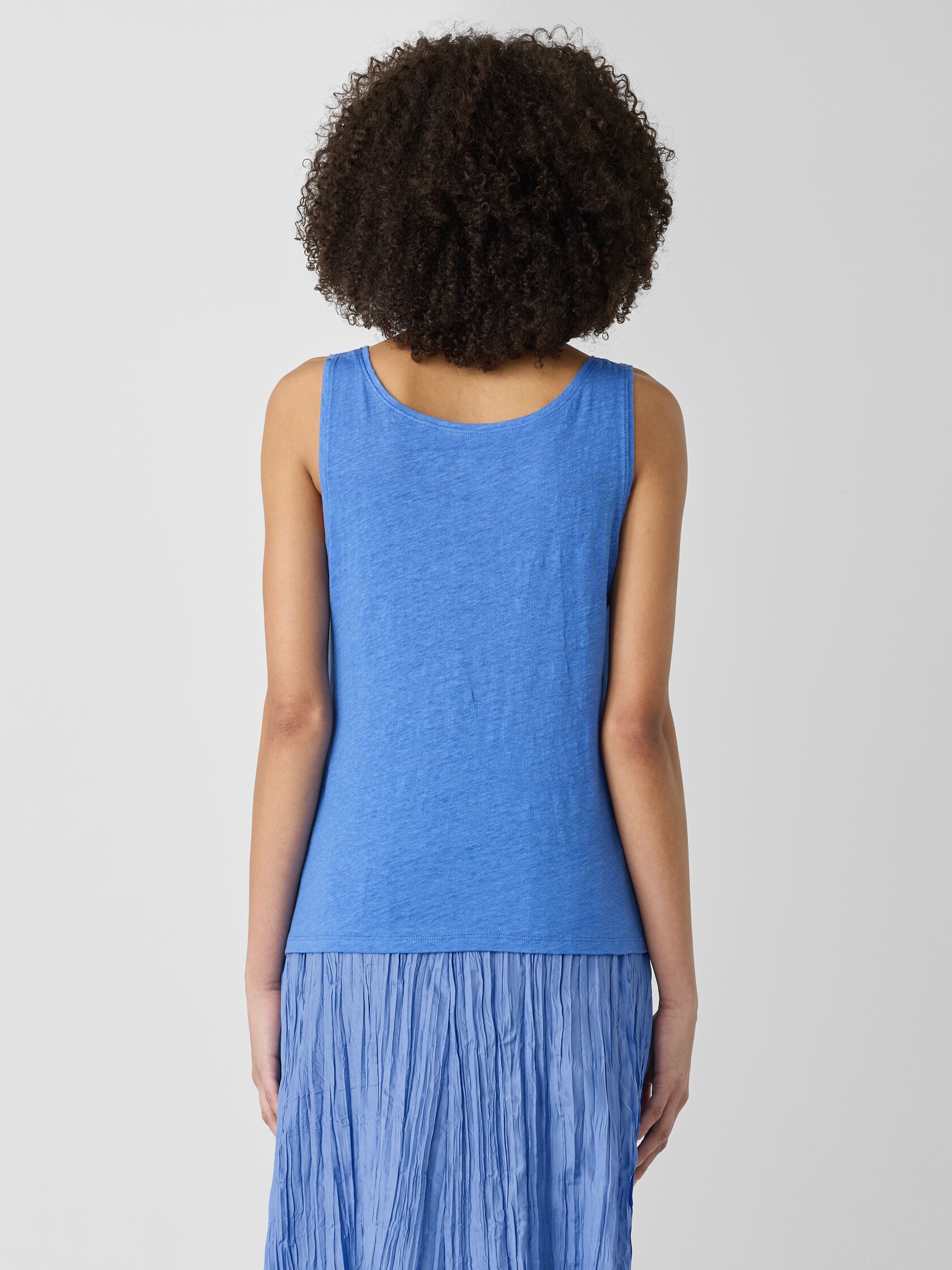 Organic Linen Jersey Scoop Neck Tank