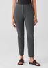 Cotton Blend Ponte Slim Pant