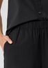 Organic Cotton Ripple Wide-Leg Pant