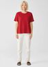 Organic Cotton Slub Crew Neck Tee