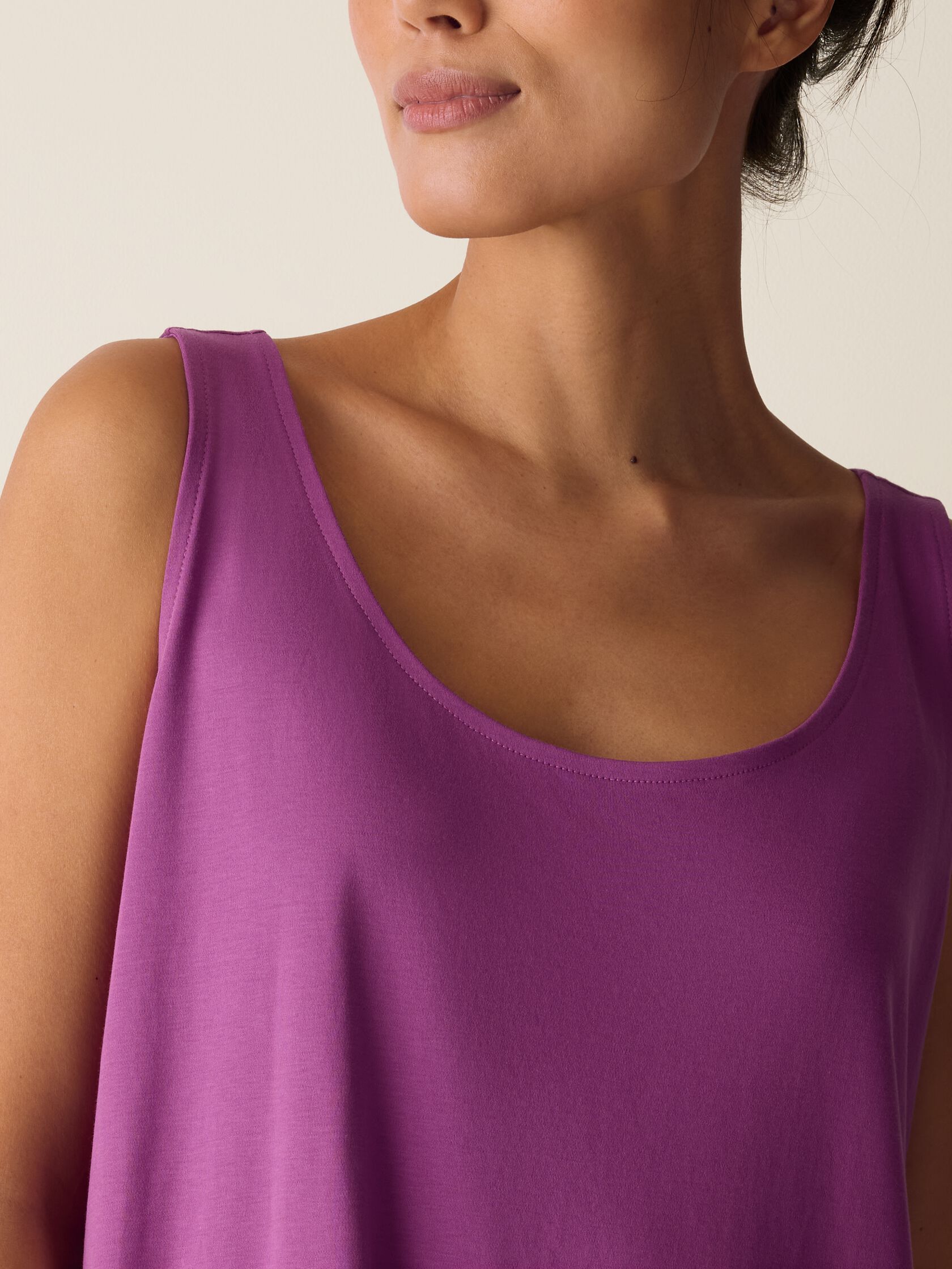 Organic Cotton Interlock Tank Sleep Dress