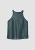 Linen Nylon Sheen Halter Neck Top