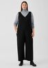 Boiled Wool Jersey V-Neck Jumpsuit