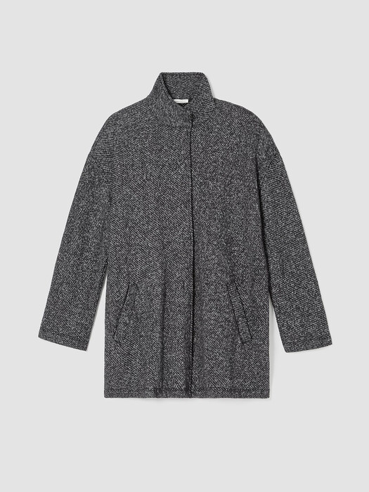 Organic Cotton Terry Stand Collar Jacket