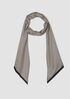 Microstripe Silk Twill Tie Scarf