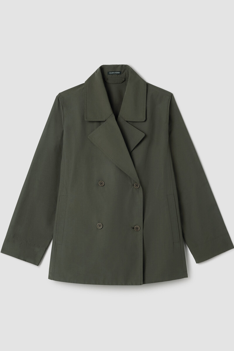 Light Cotton Nylon Short Trench Coat Light Cotton Nylon Short Trench Coat