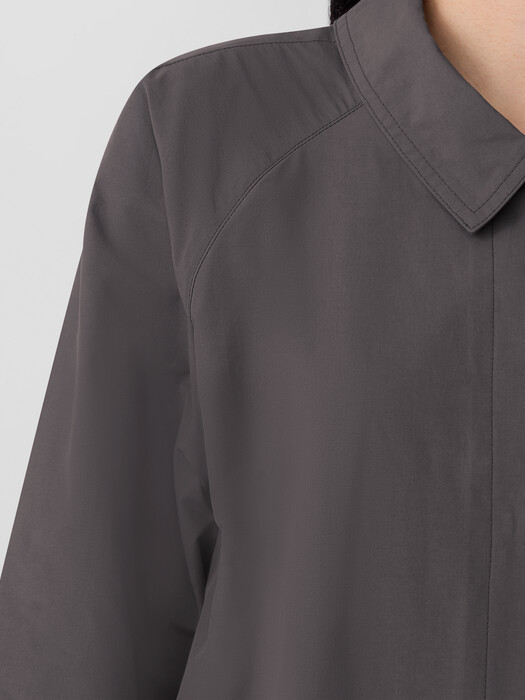 Light Cotton Nylon Classic Collar Coat