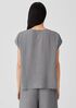 Puckered Organic Linen Square Top