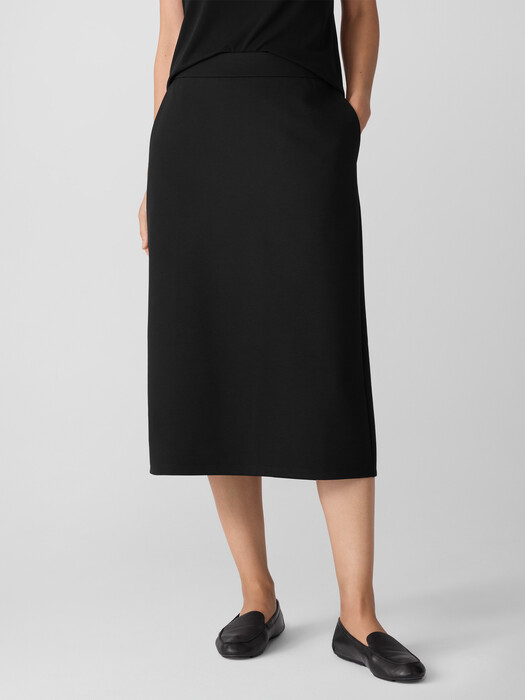 Washable Flex Ponte Straight Skirt