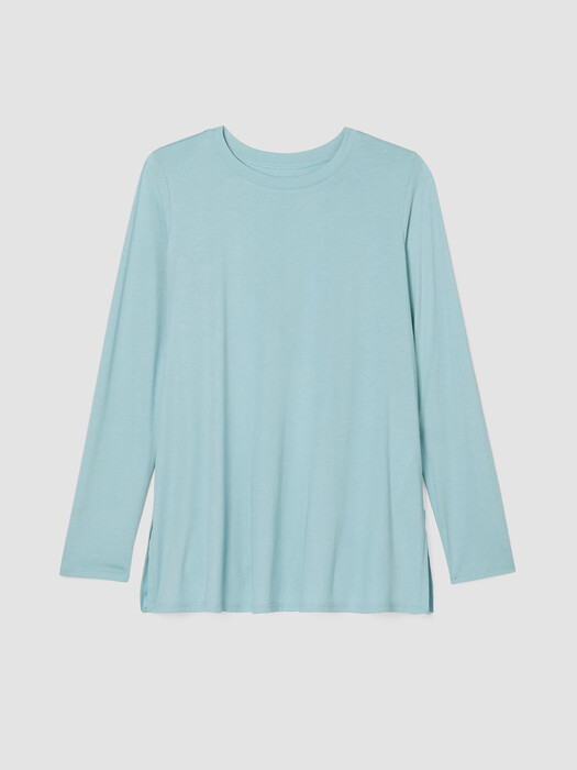 Organic Cotton Easy Jersey Crew Neck Top