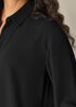 Silk Georgette Crepe Classic Collar Shirt