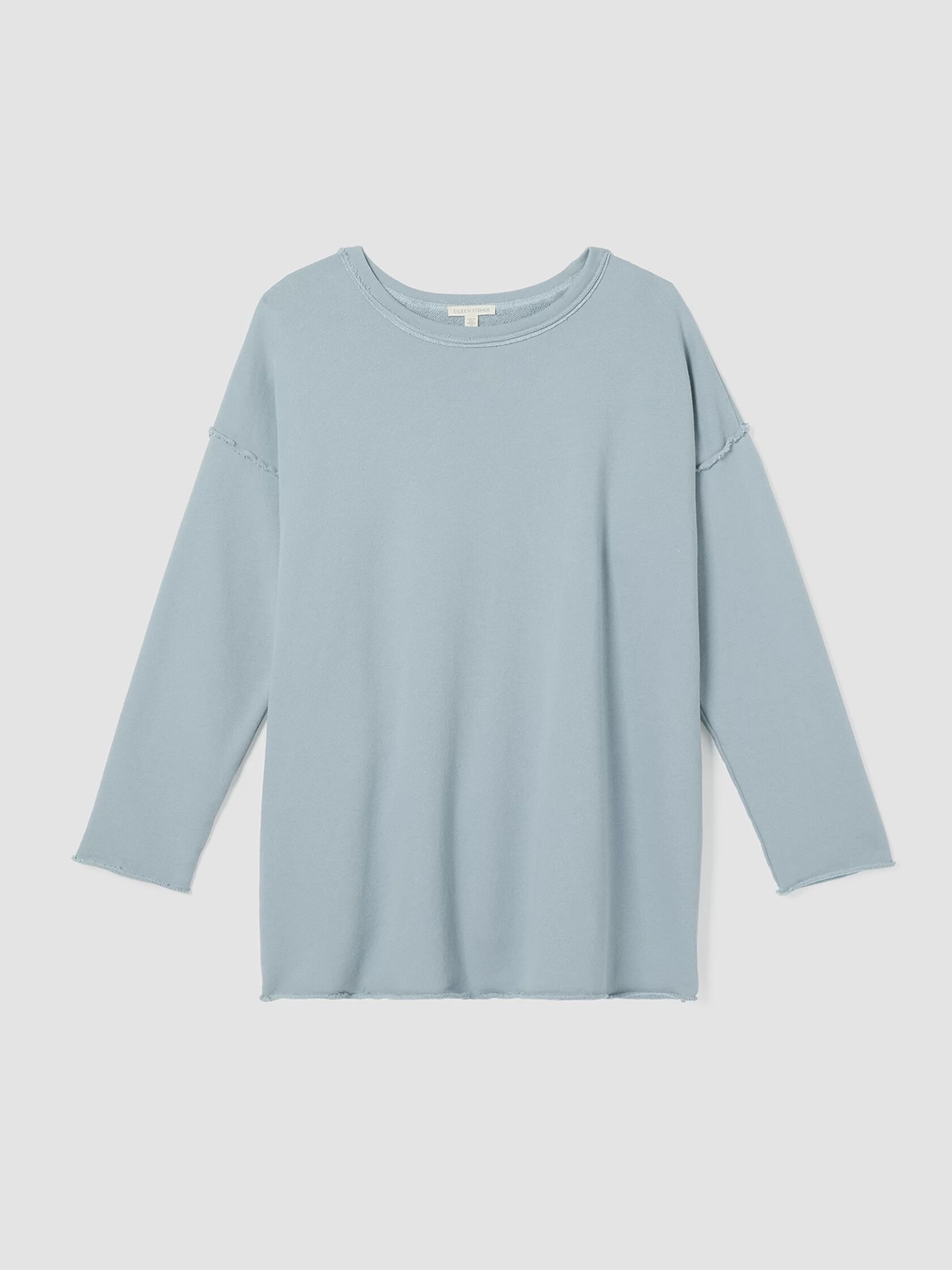 Organic Cotton French Terry Crew Neck Top