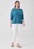 Pima Cotton Stretch Jersey Bateau Neck Top