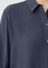 Silk Georgette Crepe Classic Collar Shirt