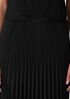 Woven Wool Silk A-Line Skirt