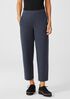 Organic Cotton Melange Crepe Lantern Pant