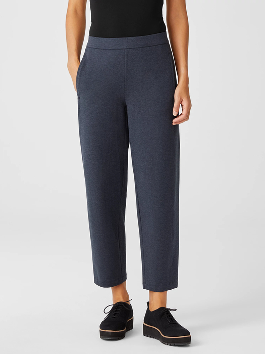 Organic Cotton Melange Crepe Lantern Pant