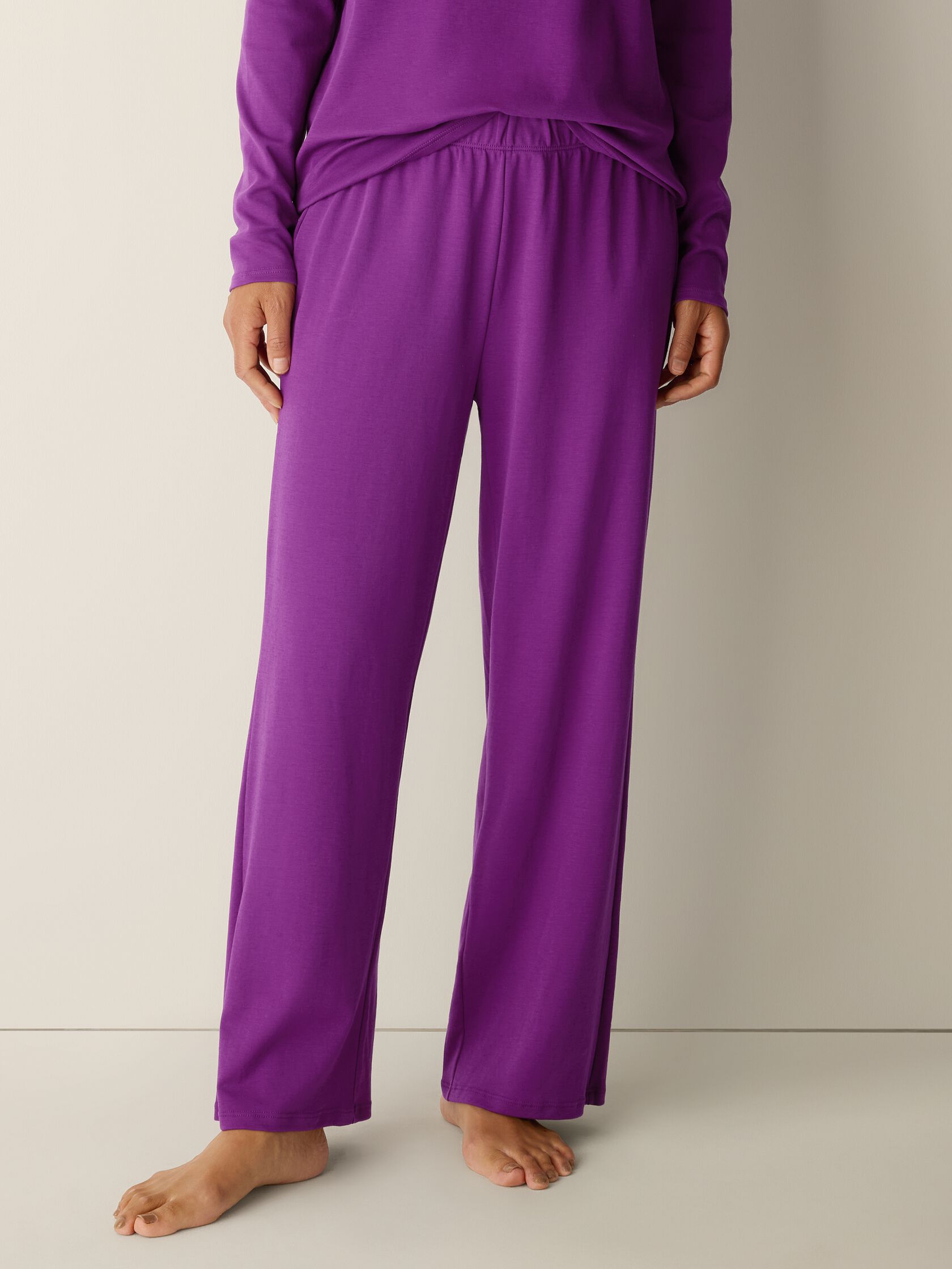 Organic Cotton Interlock Straight Sleep Pant