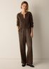 Mohair Plush M&eacute;lange Crew Neck Cardigan