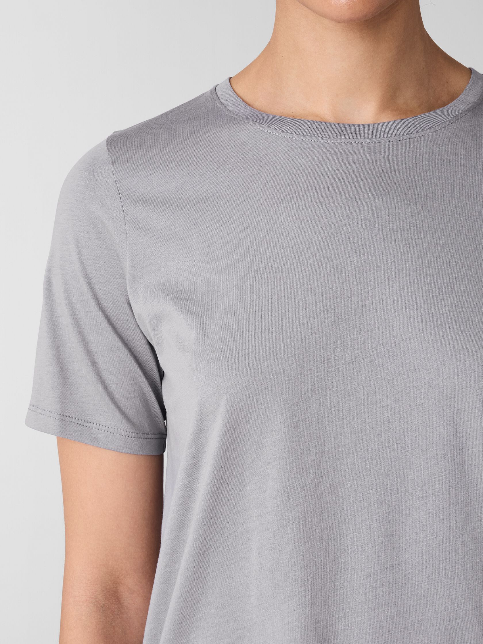 Organic Pima Cotton Jersey Round Neck Tee